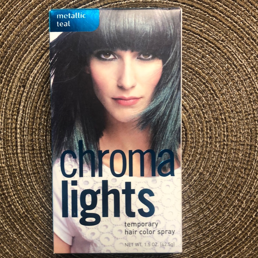 Chroma Lights Temporary Hair Color Spray Metallic Teal